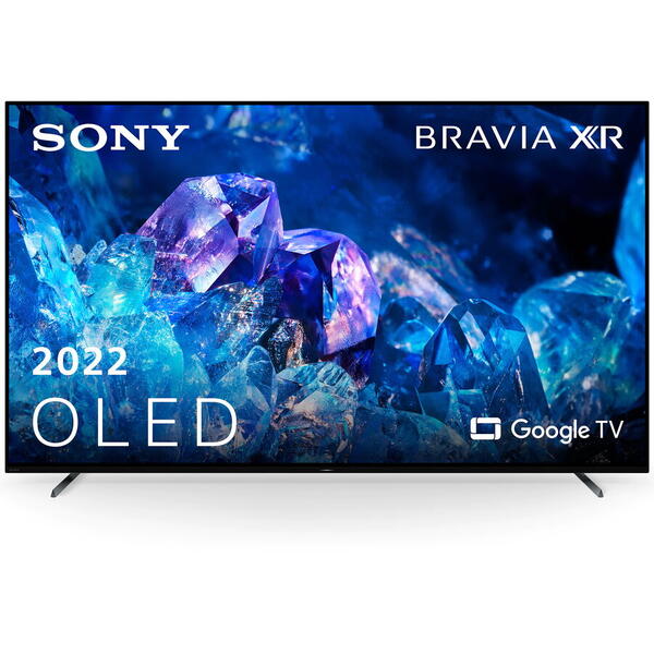Televizor Sony 65A80K, 164 cm, Smart Google TV, 4K Ultra HD, OLED, 100Hz, Clasa F, Ngru