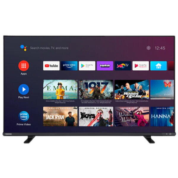 Televizor LED Toshiba 50QA4C63DG, 126 cm, QDOT, 4K Ultra HD, Android, Negru