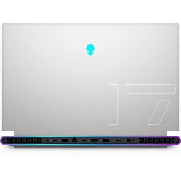 Laptop Gaming Alienware x17 R1, 17.3 FHD, Intel Core i7-11800H, 32GB RAM, 2TB SSD, GeForce RTX 3070 8GB, Windows 11 Pro, Argintiu