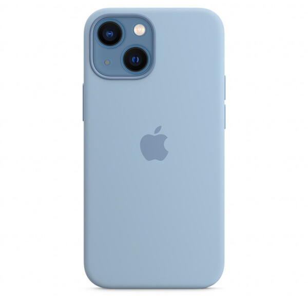 Carcasa Silicone Case cu MagSafe pentru APPLE iPhone 13 Mini, MN5W3ZM/A, Blue Fog