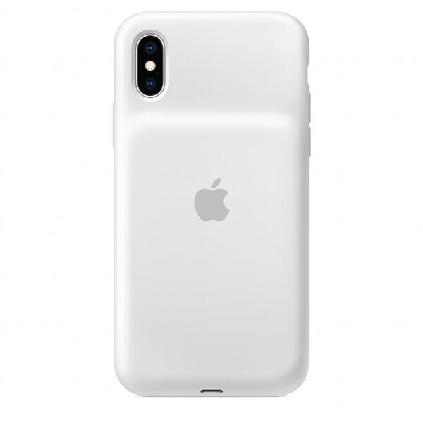 Husa de protectie cu acumulator Apple pentru iPhone XS, White