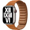 Curea pentru Apple Watch 41mm Band: Golden Brown Leather Link - S/M