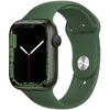 Apple Watch 7, GPS, Carcasa Green Aluminium 45mm, Clover Sport Band