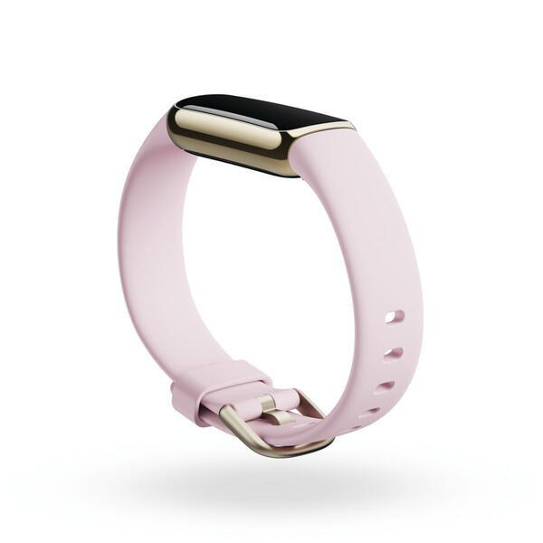 Bratara fitness Fitbit Luxe Special Edition Gorjana w Juwellery, Gold/Peony