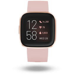 Ceas smartwatch Fitbit Versa 2, NFC, Petal/Copper Rose
