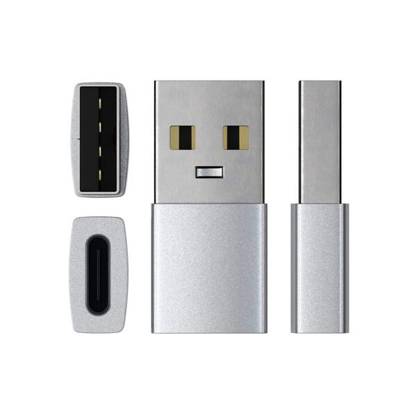 Adaptor Satechi ST-TAUCS, USB Type-C - USB, Argintiu