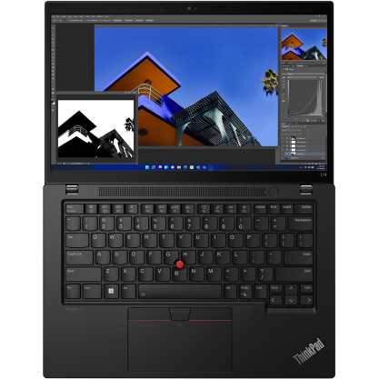 Laptop Lenovo ThinkPad L14 Gen 3, Intel Core i5-1235U, 14 inch, 16GB RAM, 512GB SSD, Intel Iris Xe Graphics, Windows 11DG, Negru
