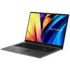 Laptop ASUS Vivobook M5602RA-KV046W, 16inch 2.8K, AMD Ryzen 7 6800H, 16GB RAM, 512GB SSD, Windows 11 Home, Negru