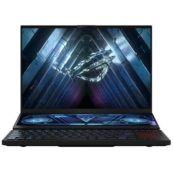 Asus Laptop Gaming ASUS ROG Zephyrus Duo 16 GX650RS-LO053W, AMD Ryzen 9 6900HX, 16inch WQXGA, 64GB RAM, 4TB SSD, nVidia GeForce RTX 3080 8GB, Windows 11 Home, Negru laptop