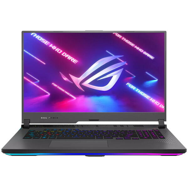 Laptop Gaming ROG Strix G17 G713RM cu procesor AMD Ryzen™ 7 6800H pana la 4.70 GHz, 17.3", Full HD, 360Hz, 16GB, 1TB PCIe® 4.0 NVMe™ M.2 SSD, NVIDIA® GeForce RTX™ 3060 6GB GDDR6, No OS