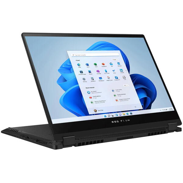 Laptop Gaming ASUS ROG Flow X13 cu procesor AMD Ryzen™ 9 6900HS, 13.4", UHD+, 32GB, 1TB SSD, NVIDIA® GeForce RTX™ 3050 Ti, Windows 11 Home, Off Black