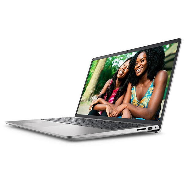 Laptop Dell Inspiron 3525, 15.6 inch FHD, AMD Ryzen 5 5625U, 16GB RAM, 512GB SSD, Linux, Argintiu