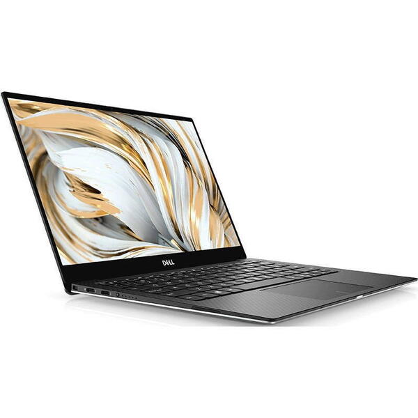 Laptop Dell XPS 9305, 13.3 inch UHD Touch, Intel Core i7-1165G7, 16GB RAM, 512GB SSD, Windows 10 Pro, Argintiu