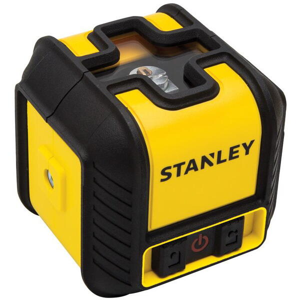 Stanley Laser Stanley STHT77498-1, nivela laser cubix cu linie in cruce, lumina rosie (630 nm), prindere trepied 1/4", 2x1.5V AA, ± 0.6mm/m, raza actiune 12m