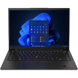 Laptop Lenovo ThinkPad X1 Carbon Gen10, 14 inch WUXGA, Intel Core i7-1260P, 16GB RAM, 512GB SSD, Windows 11 Pro, Negru
