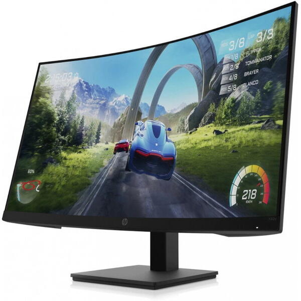 Monitor LED HP Gaming X32c Curbat 31.5 inch FHD VA 1 ms 165 Hz FreeSync Premium, Negru