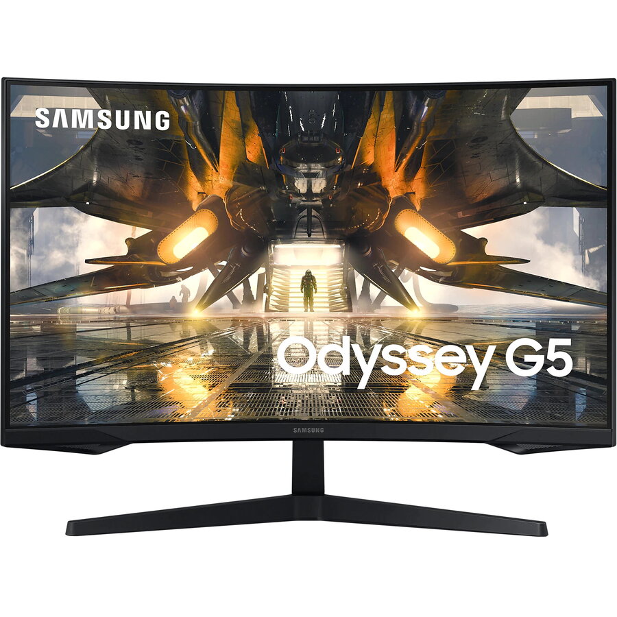 Samsung Monitor gaming curbat LED VA Samsung Odyssey 32, WQHD, DisplayPort, 165Hz, FreeSync Premium, Negru Desktop & Monitoare