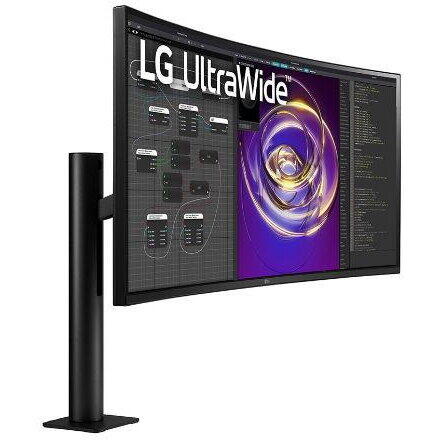 Monitor Gaming IPS LED LG 34" 34WP88CN-B, QHD (3440 x 1440), HDMI, DisplayPort, AMD FreeSync, Ecran Curbat, Negru