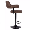HEINNER Set 2 scaune bar rotative Vintage Brown