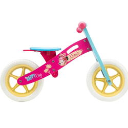 Bicicleta fara pedale din lemn, Seven-Minnie, Roz/Albastru