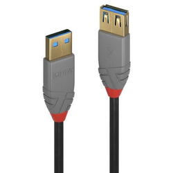 Cablu Lindy LY-36761, USB 3.1 female - USB 3.1 male, 1m, Black