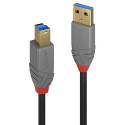 Cablu Lindy LY-36744, USB 3.0 - USB-B, 5m, Black