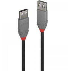 Cablu Lindy LY-36705, USB 2.0 male - USB 2.0 female, 5m, Black