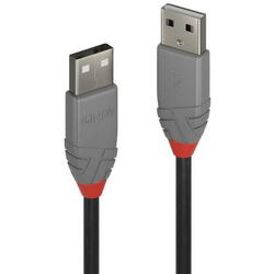 Cablu Lindy LY-36691, USB 2.0 - USB 2.0, 0.5m, Gray