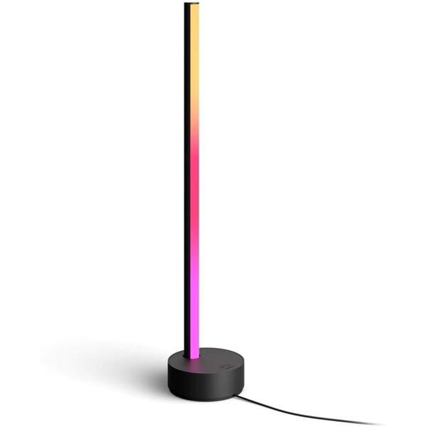 Lampa LED RGB inteligenta Philips Hue Gradient Signe, Bluetooth, 730 lm, lumina alba si colorata, IP20, 55.3 cm, Aluminiu, Negru