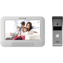 Set videointerfon Hikvision DS-KB2421T-IM + DS-KH2220T, Gri