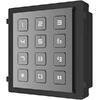 Tastatura Hikvision DS-KD-KP pentru videointerfon, Black