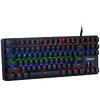 Tastatura Gaming Mecanica Spacer Immortal, switch-uri mecanice albastre, 87 taste, anti-ghosting 28 taste, anti-spill, Neagra