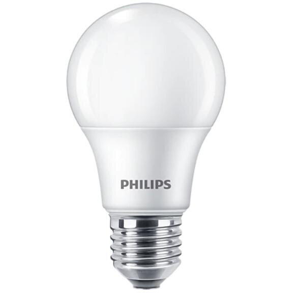Pachet 4 becuri LED Philips A60, E27, 8W (60W), 806 lm, lumina alba calda (2700K)
