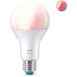 Bec LED RGBW inteligent WiZ Colors Wi-Fi A67 E27 13W 100W lumina alba si color 1521 lumeni compatibil Google Assistant/Alexa/Siri
