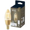 Bec LED inteligent vintage WiZ Filament Whites Philips, Wireless, C35