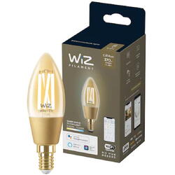 Bec LED inteligent vintage WiZ Filament Whites Philips, Wireless, C35