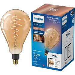 Bec LED inteligent vintage Philips filament chihlimbariu, Wi-Fi, Bluetooth, PS160