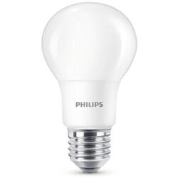 Bec LED Philips E27 7,5W 806 lumeni, glob mat A60, lumina rece