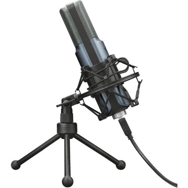 Microfon Trust GXT 242 Lance, cu fir, Negru