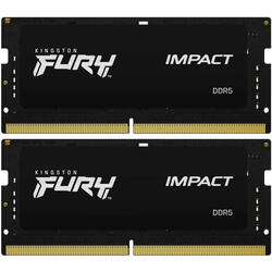 Memorie notebook Kingston FURY Impact, 16GB, DDR5, 4800MHz, CL38, 1.1v, Dual Channel Kit