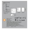 OSRAM Aplica de exterior LED Ledvance SMART+ CUBE MULTICOLOR Wall, RGBW, 9.5W, 220-240V, IP44