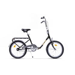 Bicicleta pliabila Pegas Practic Retro 20 inch, cadru otel, 1S, negru