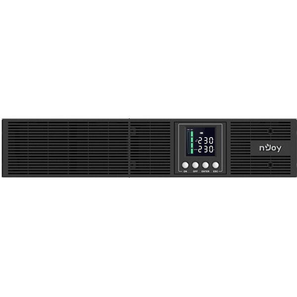 UPS nJoy Aster 2K 2U On-line, 2000VA/1800W, 8 prize IEC C13, Dubla conversie, LCD Display
