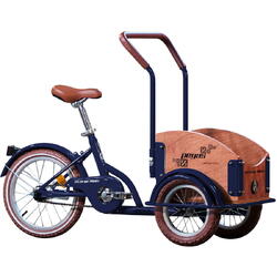 Bicicleta Pegas Mini Cargo 1S pentru copii, Albastru Calator