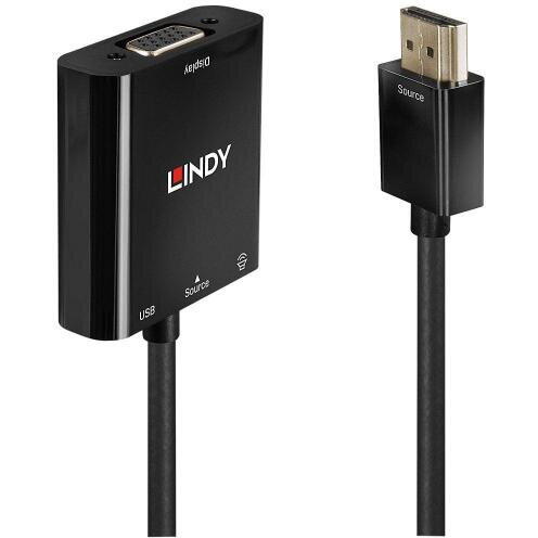 Adaptor Lindy LY-38285, HDMI - VGA, Black
