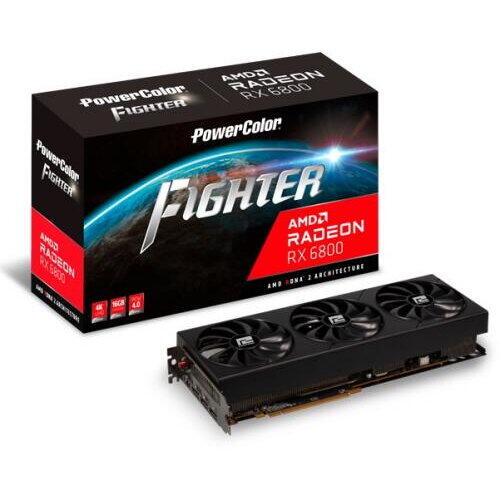 Placa video PowerColor Fighter AMD Radeon RX 6800 16GB, GDDR6, 256bit