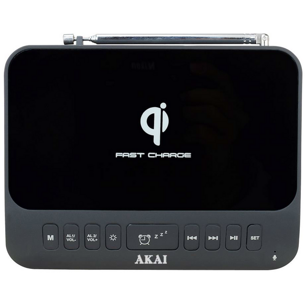 Radio cu ceas Akai ACRB-1000, Bluetooth 5.1, AM/FM, USB, Negru