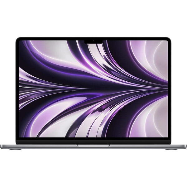 Laptop Apple MacBook Air 2022, 13.3 inch, Apple M2, 8Core CPU 8Core GPU, 8GB RAM, 256GB SSD, macOS, Gri