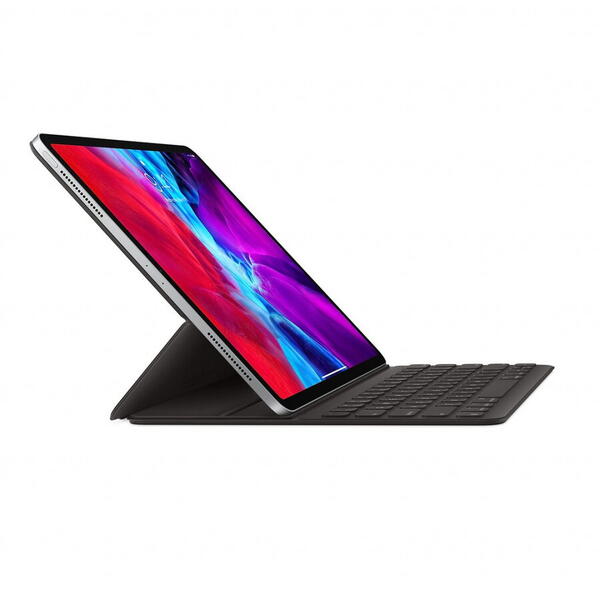 Husa cu tastatura Apple Smart Keyboard Folio pentru iPad Pro 12.9" (2020), Layout INT EN, Negru