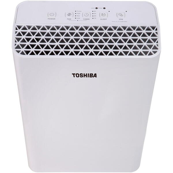 Purificator aer Toshiba, camera 24mp, functie ioni negativi, 4 moduri functionare, timer, child lock, filtru 4in1 (Prefiltrare, PET, HEPA, Carbon)